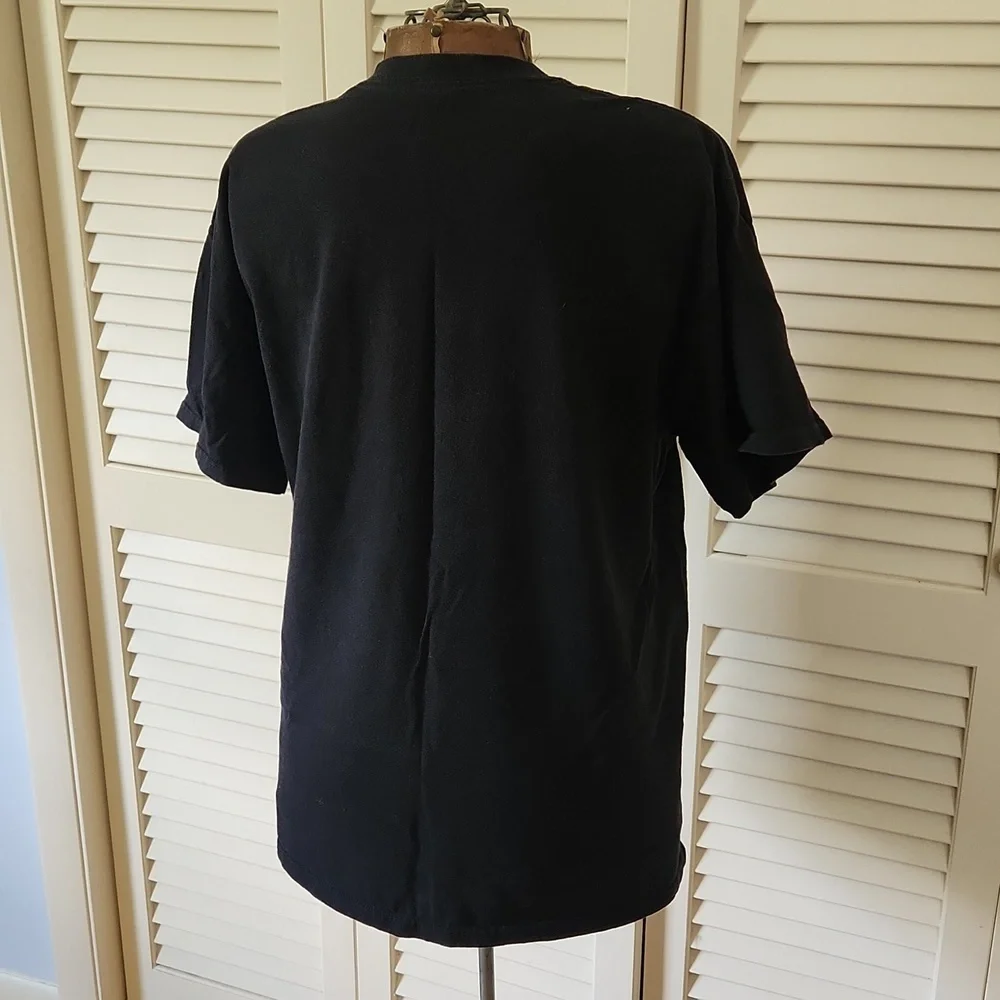 Skull and Roses Graphic Tee Shirt XXL Black and Pink - Picture 6 of 6